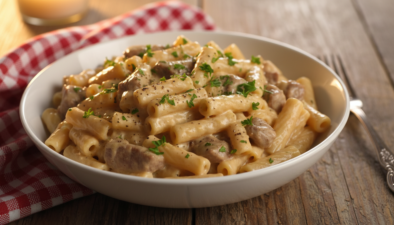 Creamy Beef Pasta Recipe