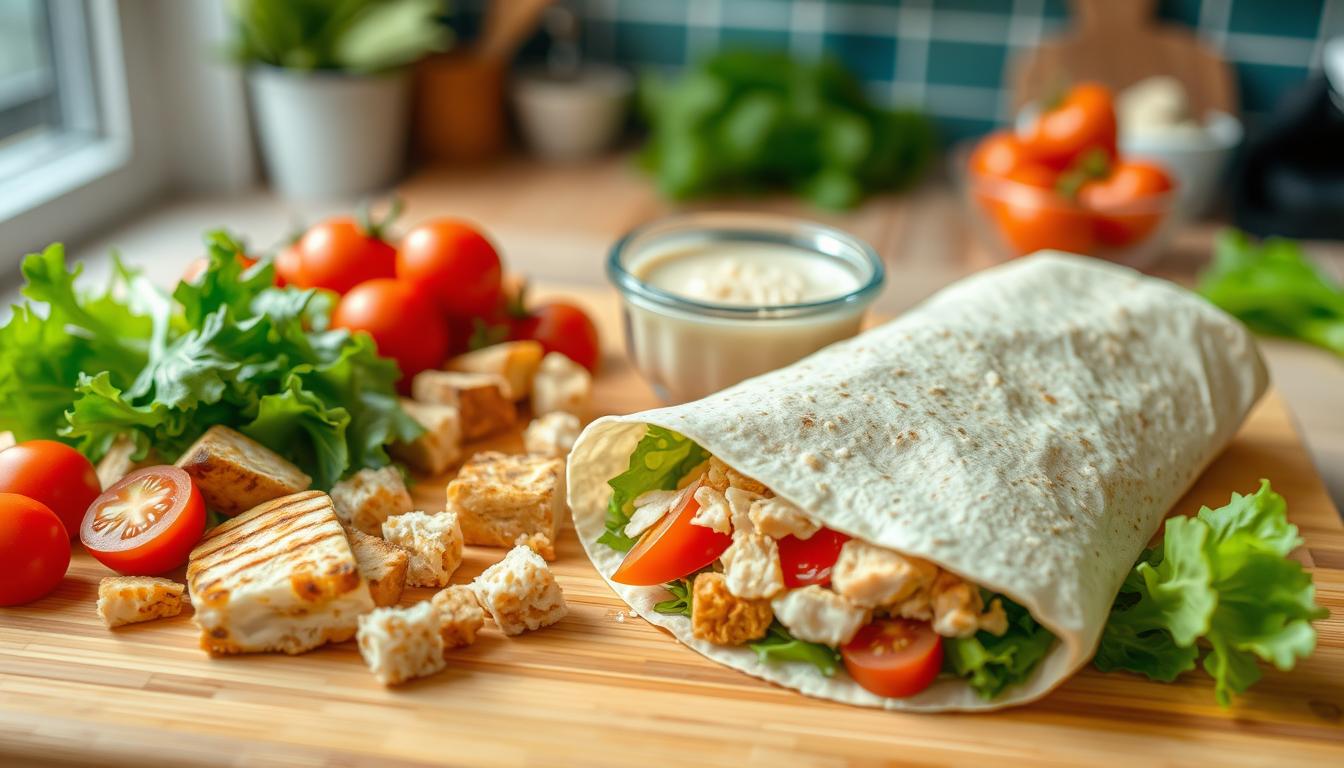 Perfect Chicken Caesar Wrap
