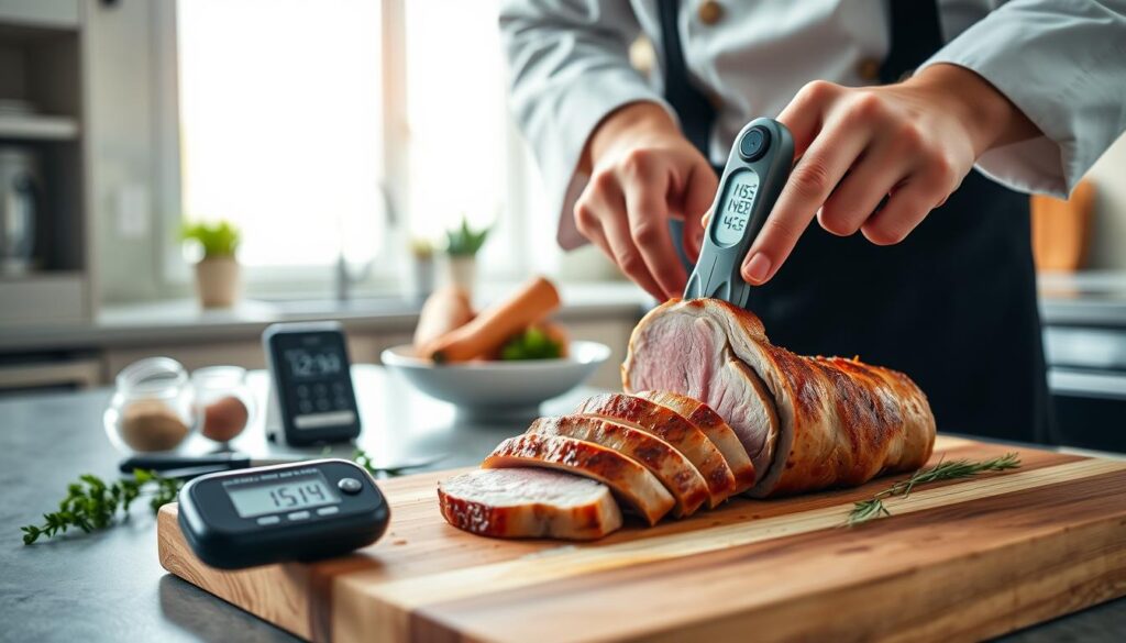 avoiding overcooked pork with proper temperature control