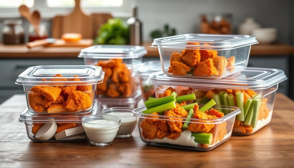 buffalo chicken meal prep storage containers