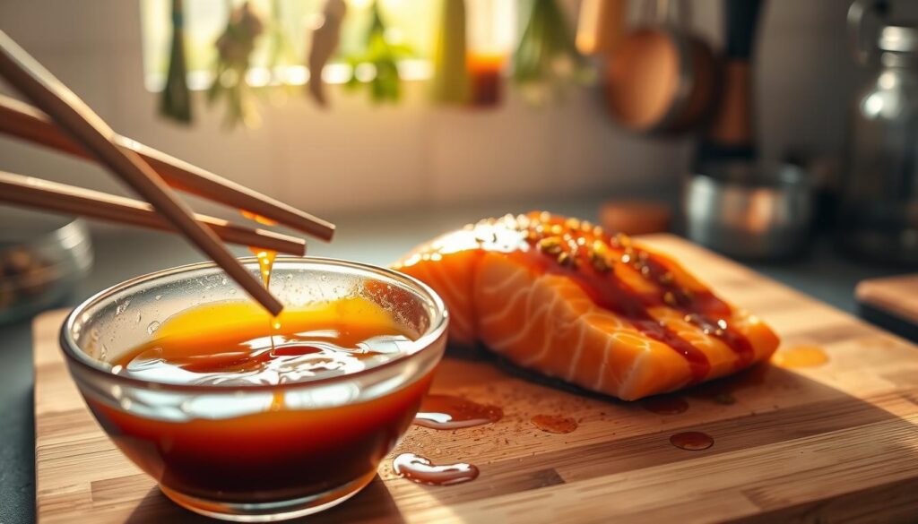 teriyaki salmon glaze preparation
